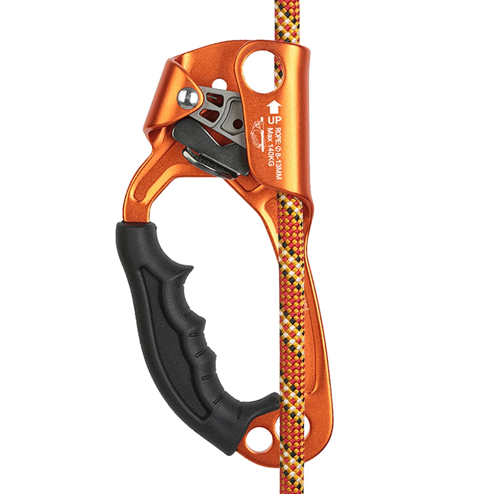 Outdoor Hand Ascender Climbing Ascender 8-13mm Vertical Rope Access Climbing Rescue Caving