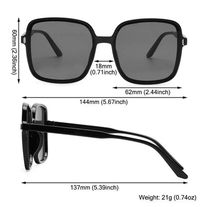 Square Sunglasses Woman Retro Vintage Gradient Sun Glasses Female Clear Lens Black White Oculos De Sol Glasses Women