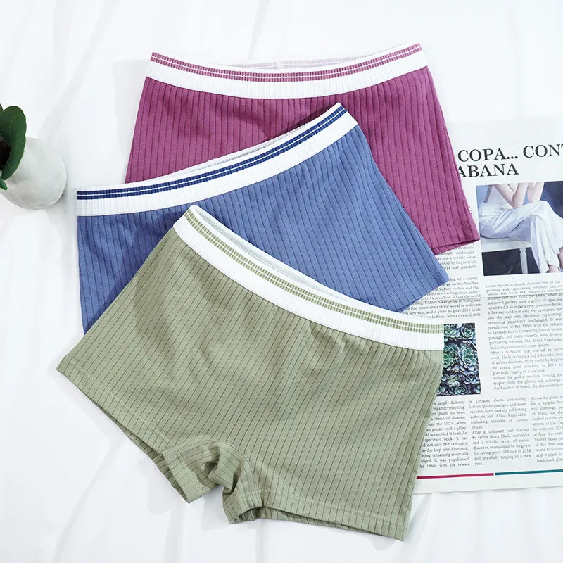 Women Boxers Underwear Cotton Ladies Safety Short Pants Female Seamless Underpants Solid Cozy Breathable Boyshorts Sexy Panties