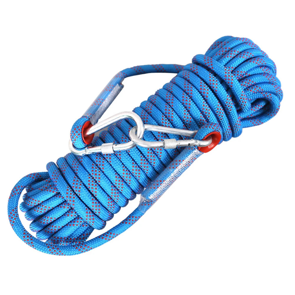 Tomshoo 10mm Rock Climbing Rope 10M/20M/30M Outdoor Static Rapelling Rope Fire Rescue Safety Escape Climbing Emergency Rope Cord