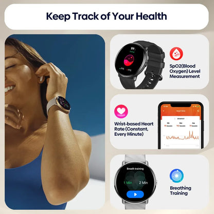 Zeblaze GTR 3 Pro Voice Calling Smart Watch AMOLED Display 316L Stainless Steel Fitness Smartwatch For Women