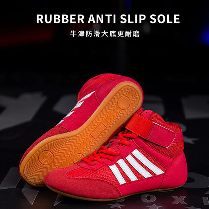 Professional Men Women Wrestling Boots 5 colors Boxing Shoes Couples Anti-Slippery Sneakers Mens Breathable Wrestling Boots