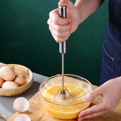 1PC Stainless Steel Eggs Whisk Eggs Beater Mixer Manual Semi Hand Mixer Cooking Tools Baking Tools Kitchen Stuff Accessories