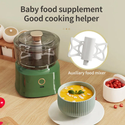 Multifunction Electric Garlic Beater Ground Meat 350ml Wirelessly Blender Grinder with Food Mixer Can Make Baby Supplement Food