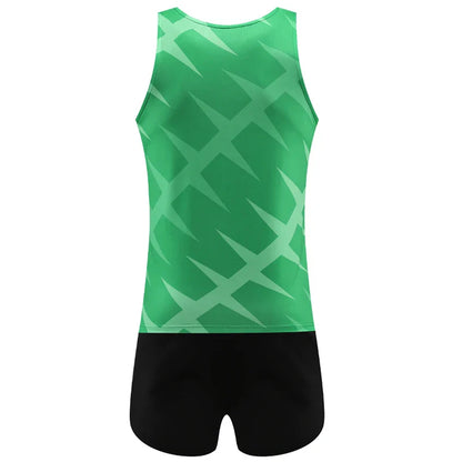 Training Running Suits Men Vest Shorts Breathable Thin Quick Dry