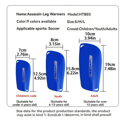 Loogdeel Sport Soccer Football Shin Guard Socks Pads EVA Cushion Protection Reduce Shocks and Injuries for Kid Youth Boys Girls