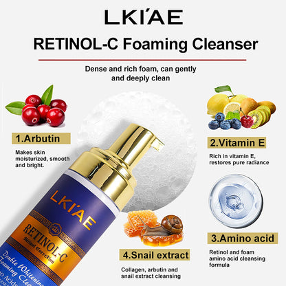 Lkiae Face Wash Soothing Brightening Skin Natural Vegan Foaming Facial Cleanser