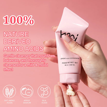 Amino Acid Face Wash Foam For Sensitive Skin Vitamin-E Nourishing Face Cleanser Gentle Cleansing Makeup Removing Facial Cleanser