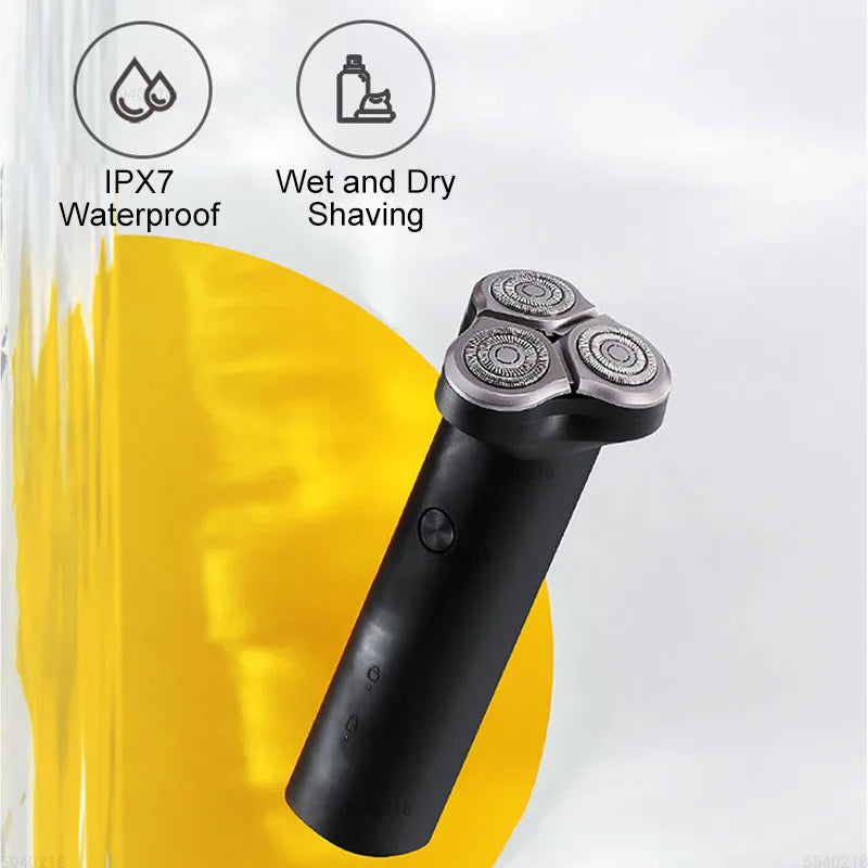 XIAOMI MIJIA S300 Electric Shaver Dry Wet Shavers Triple Blade IPX7 Waterproof Beard Trimmer trimer Cutter For Men Razor Machine