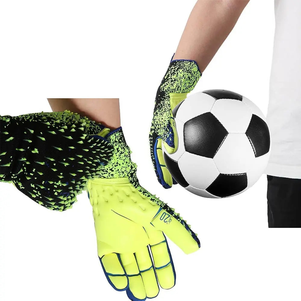 Goalkeeper Gloves Strong Grip for Soccer Goalie Goalkeeper Gloves with Size 6/7/8/9/10 Football Gloves for Kids Youth and Adult