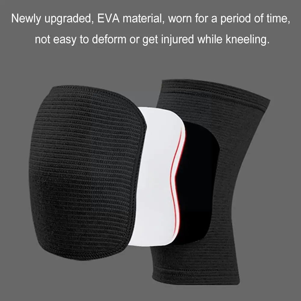 1 Pair Thickened Sponge Knee Pads Elastic Sports Compression for Dancing Yoga Volleyball Fitness Training Protector Adults M1E8