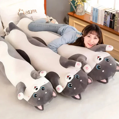 Lovely Husky Side Sleeping Body Pillow 50-130cm Bed Sofa Home Decorative Long Pillow Children Adult Birthday Present Cute Gift