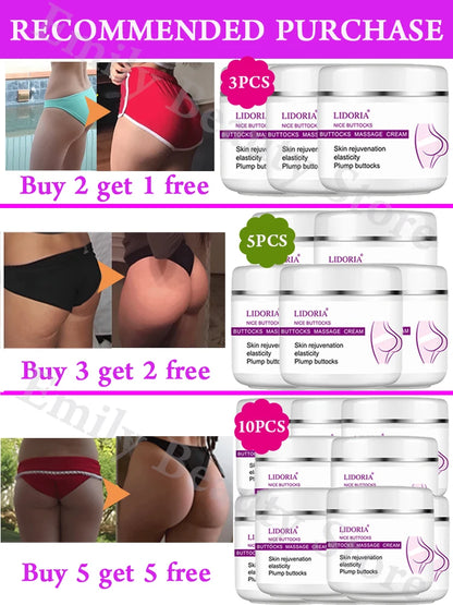 Natural Buttock Augmentation Cream Effective Butt Enlargement Growth Lift Up Ass Firm Breast Bigger Sexy Body Lotion For Women