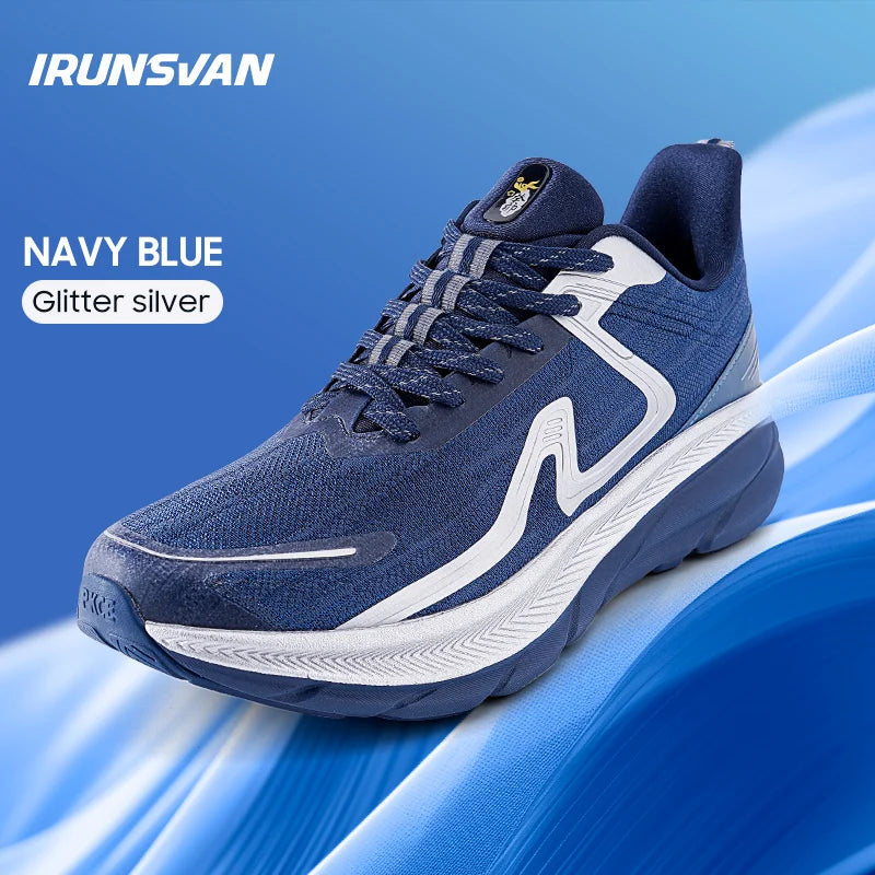 IRUNSVAN 2024 Original Air Cushion Running Shoes Fitness Jump Exercise Breathable Sports Shoes Men's Walking Shoes