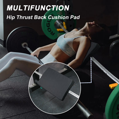 Square Hip Thrust Pad Protective Extra Thick foam pad for Barbell Weightlifting Hip Thrusts and Glute Bridges Workouts Home Gym