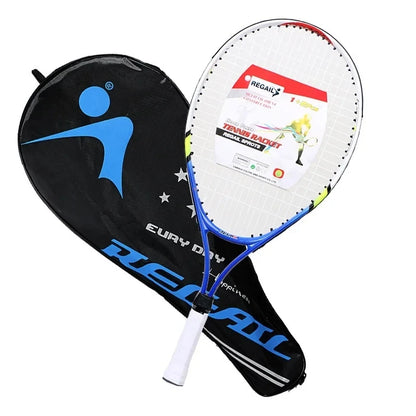 1pcs 23 Inch Special Tennis Racket for Teenagers Aluminum Alloy Tennis Racket Strong Nylon Wire Suitable for Children's Training