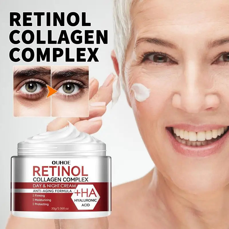 Retinol Face Moisturizer Moisturizing Retinol Cream Anti-Wrinkle Aging Moisturizing Shrink Pores Whitening Smooth Retinol