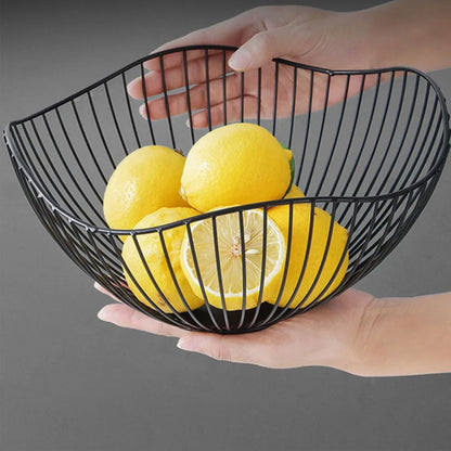 Multi-Size Iron Fruit Basket Durable Metal Wire Storage Bowl for Eggs Snacks Bread Dining Table Indoor Cosmetics Storage Basket