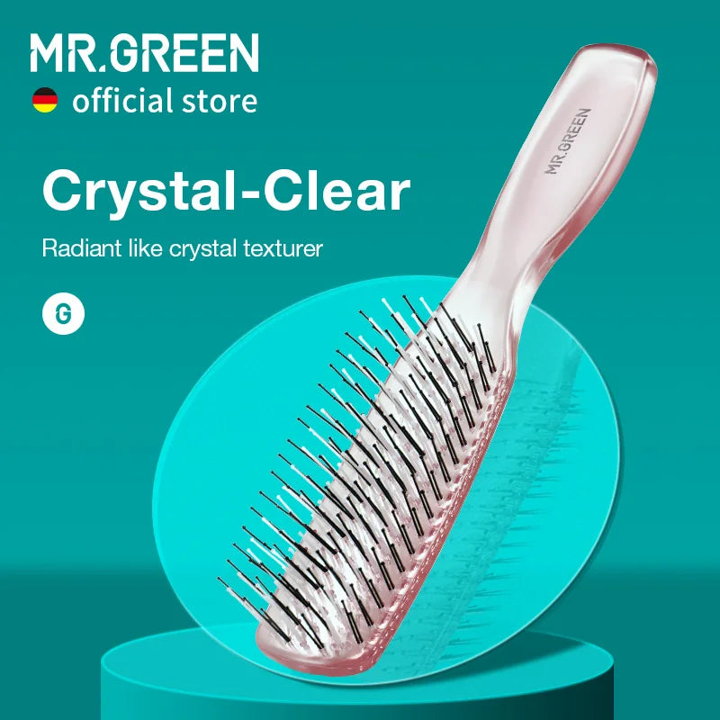 MR.GREEN Hair Brush Scalp Massage Combs Volumizing Hair Styling Fine Tooth Detangling Tool For Long Wet Dry Hair Women Gift