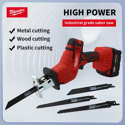 Milwaukee Reciprocating Saber Saw 18V Battery High Power Multi-Functional Small Electric Saw Tool Industrial Grade Cutting Tools