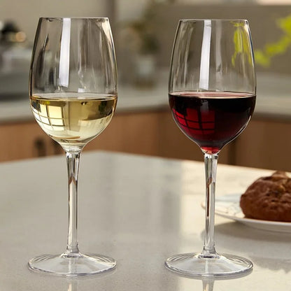 2pcs/4pcs Unbreakable Burgundy Wine Glasses - 12.5 Oz Tritan Plastic Glassware for Outdoor, Wedding, and Birthday Celebrations