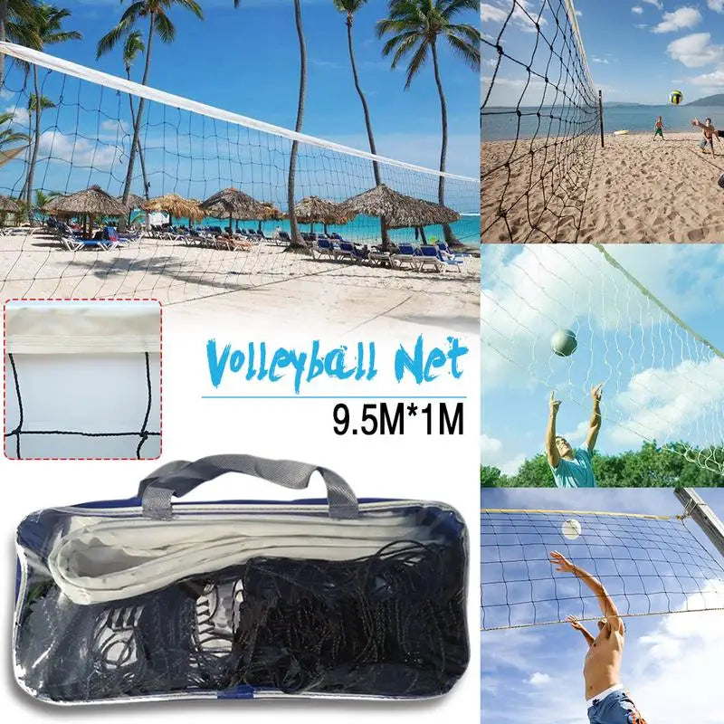 9.5X1 M Portable Volley Ball Net Volleyball Net Handball Netting Universal Volleyball Accessories For Outdoor Indoor Beach