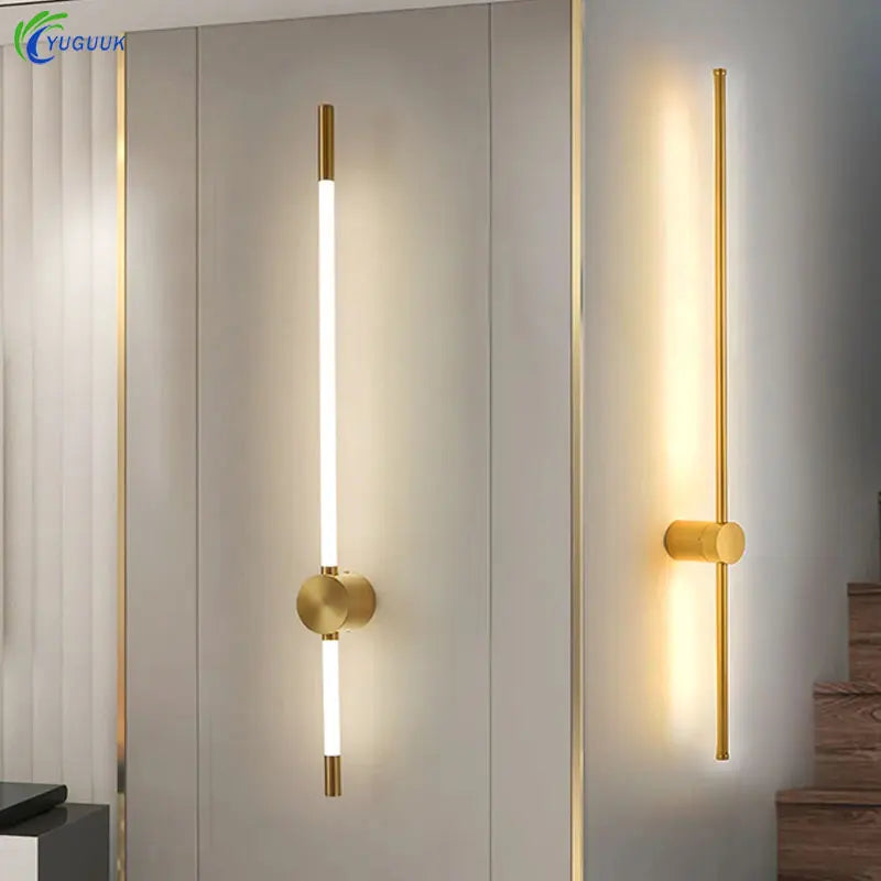 Modern LED Long Line Wall Lamp Corridor Bedside Wall Sconce Led Lights Indoor Lighting Living Room Home Decoration 60/90/120cm