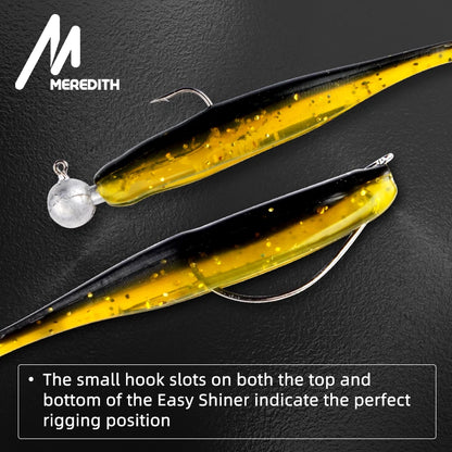 MEREDITH Easy Shiner Fishing Lures 50mm 65mm 75mm 100mm Wobblers Carp Fishing Soft Lures Silicone Artificial Plastic Baits