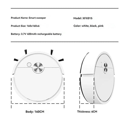 Xiaomi 3 in 1 Smart Sweeping Robot 4000 Pa Vacuum Cleaner Strong Suction Easy to Use Suitable for Hard Floors Pet Hair Carpets