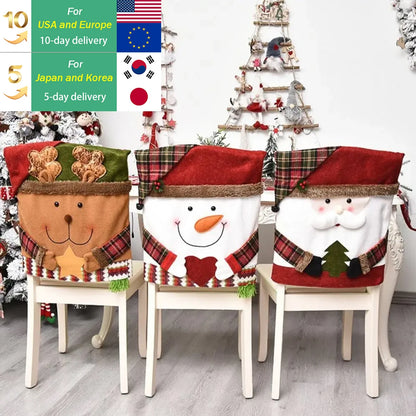 Christmas Decoration Chair Set Stool Set New Doll Chair Cover Europe and the United States Decorative Home Furnishings