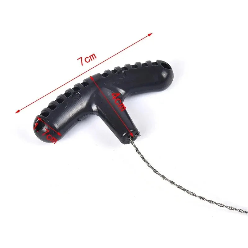 Manual Hand Steel Travel Tools Outdoor Camping Hiking Rope Chain Saw Practical Portable Emergency Survival Gear Steel Wire Kits