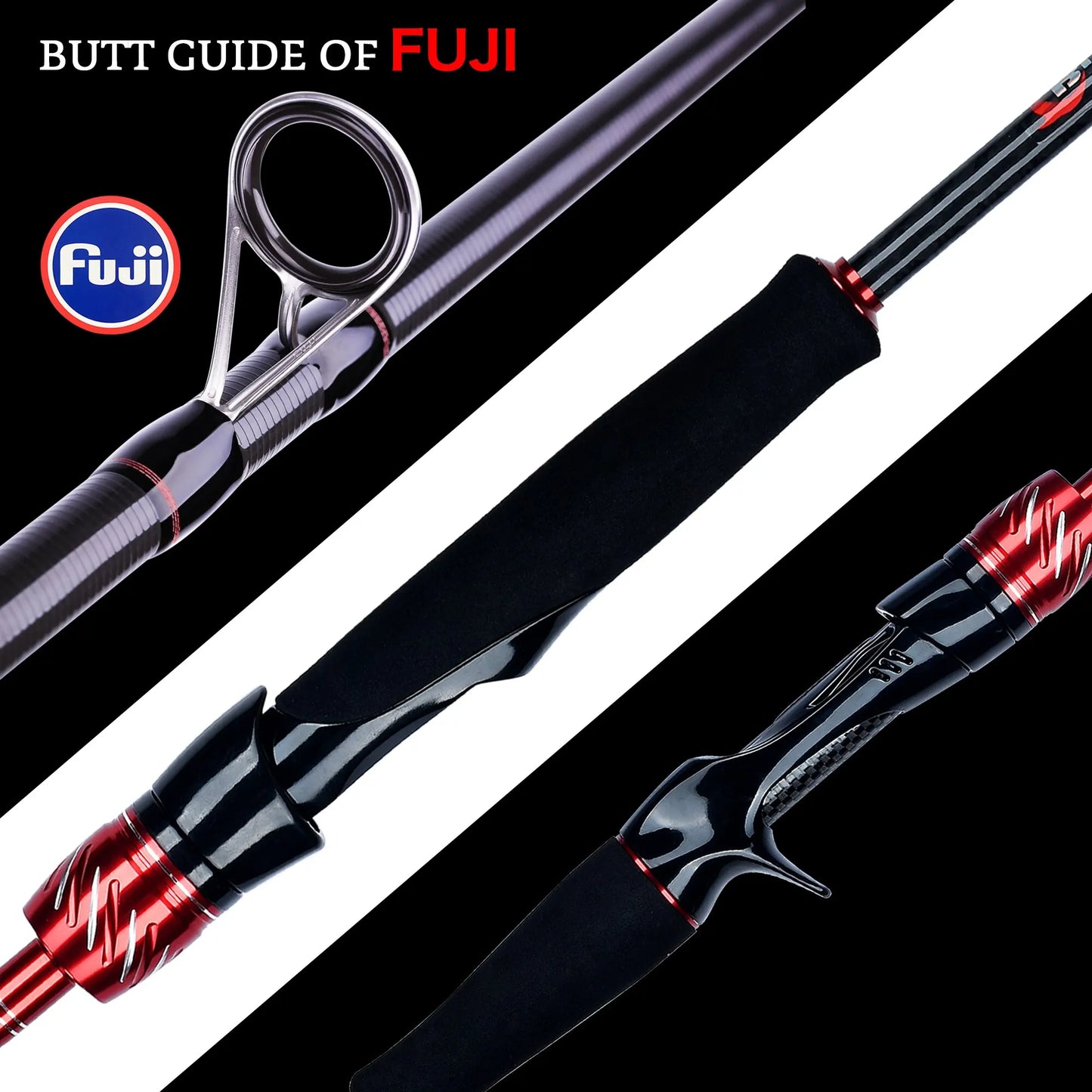 BIUTIFU Traveller Spinning Casting Fuji Lure Mini Rock Fishing Rod 1.8/2.1/2.4/2.7/3.0m Carbon Baitcasting PHISHGER Fast 5-42g