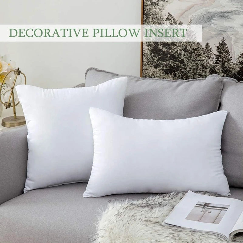 Throw Pillows Insert 30x50cm 45x45cm 50x50cm Cushion Inner Soft Fluffy Plump Stuffer Cushion Pads White Decorative Pillow Insert