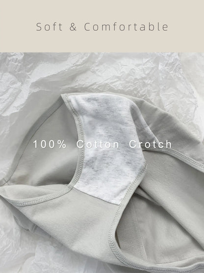 IG-Inspired! 4-Pack Minimalist High-End Panties - Solid Colors, Breathable, 100% Cotton Crotch for Ultimate Comfort,Girls & Wome