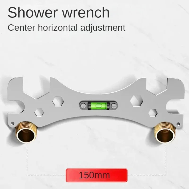 Multifunctional Wrench Universal Tube Pipe Plumbing Hexagon Mechanical Bathroom Plumber Ruler Measuring Tools Faucet Repair