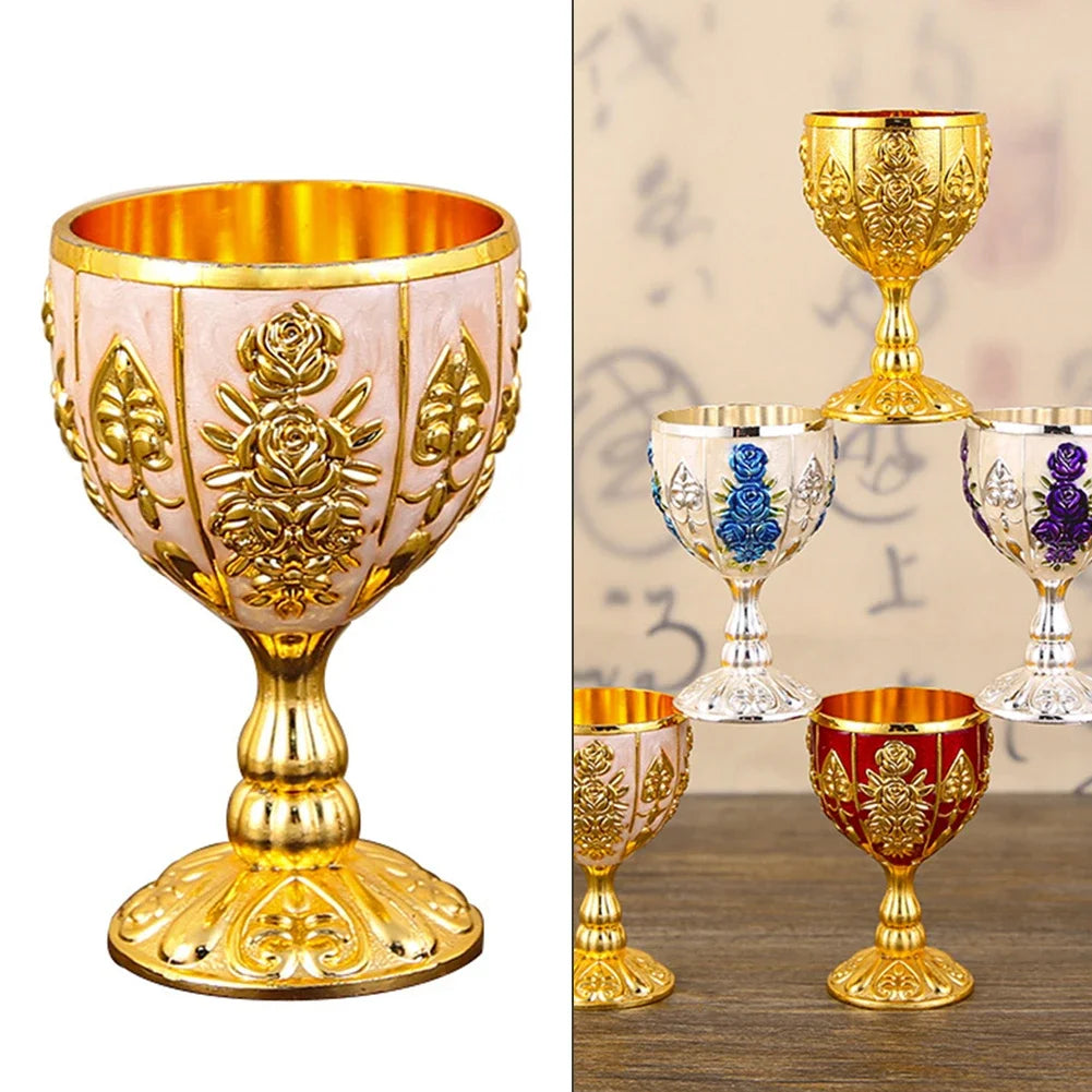 Vintage Chalice Goblet Royal Wine Cups King Arthur European Style Whiskey Cup Renaissance Medieval Gifts Communion