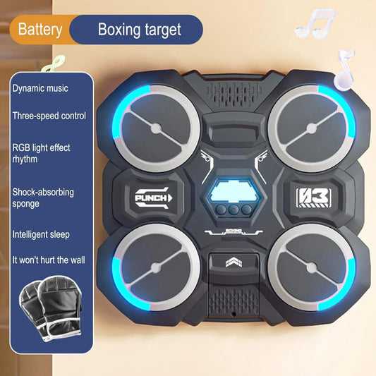 Funny Music Boxing Machine For Children Smart Music Boxing Machine Wall Mounted Decompression Wall Target Toys Boxing Trainer