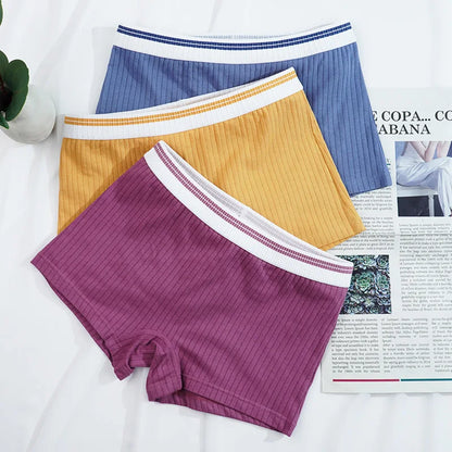 Women Boxers Underwear Cotton Ladies Safety Short Pants Female Seamless Underpants Solid Cozy Breathable Boyshorts Sexy Panties