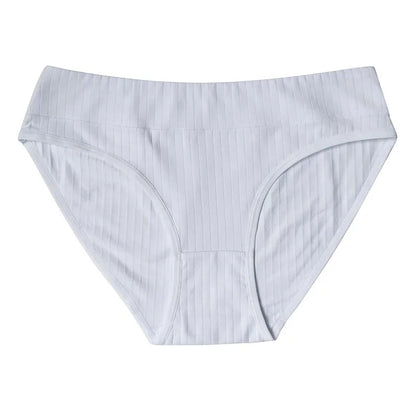 2PCS/Set Cotton Panties Women Low Waist Seamless Underwear Solid Color Comfort Breathable Briefs Sexy Lingerire M-XL Intimates