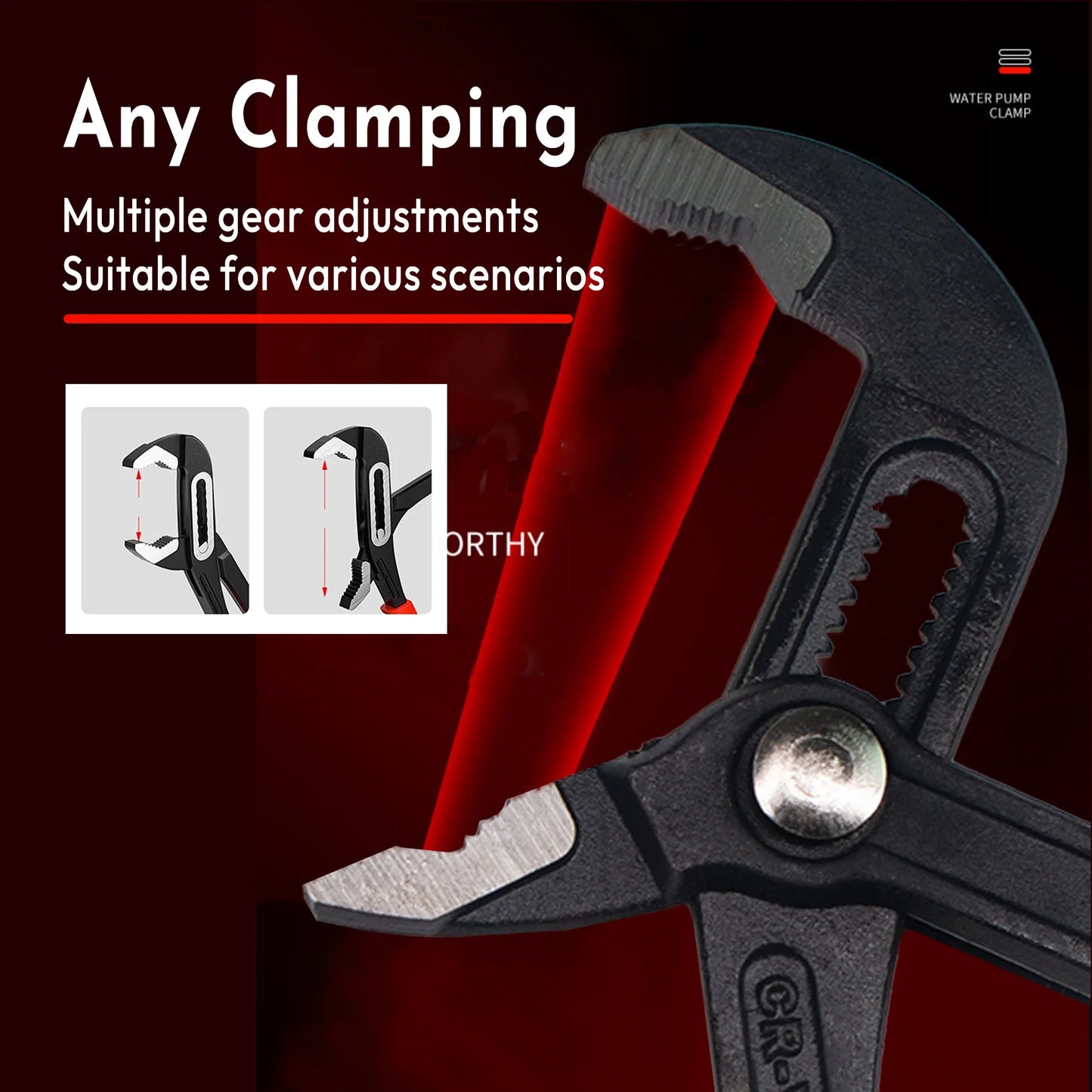 7/10/12 In Water Pump Pliers Multifunctional Universal Plumbing Pliers Adjustable Open Pipe Pliers Home Maintenance Tool