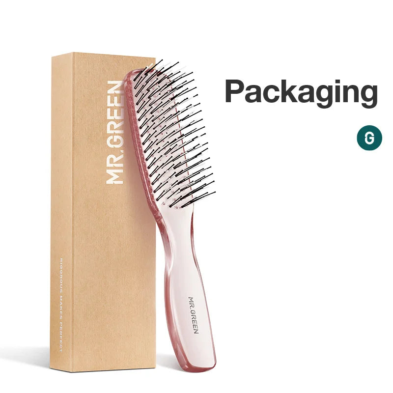 MR.GREEN Hair Brush Scalp Massage Combs Volumizing Hair Styling Fine Tooth Detangling Tool For Long Wet Dry Hair Women Gift