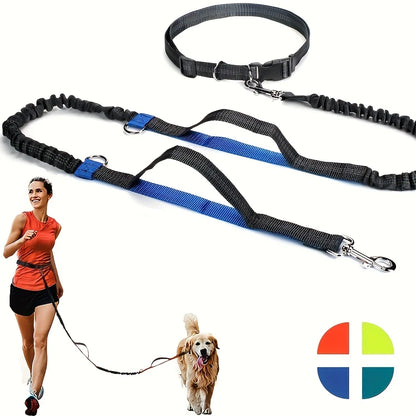 Dog Running Leashes Hands Freely Jogging Pull Lead Dog Accessories Leash For Large Dogs Traction Rope Pet Dog Supplies