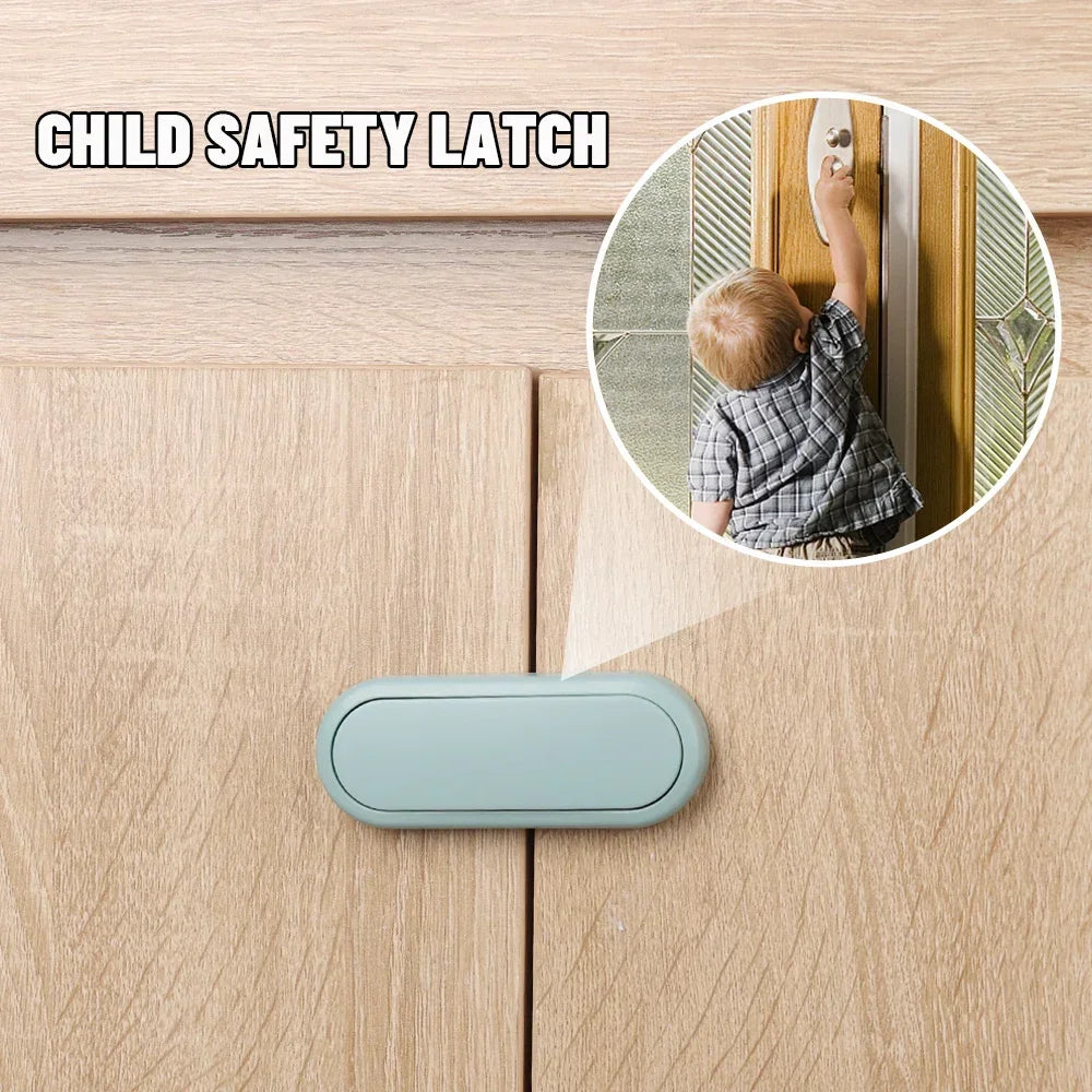 Kids Multifunctional Safety Locks Baby Anti-pinch Hand Lock Cabinet Cabinet Door Lock Baby Protective Refrigerator Drawer Locks