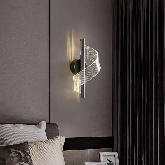 Modern Led Wall Light Nordic Rotation LED Wall Lamp for Living Room Bedroom Bedside Aisle Home Decor Indoor Sconce Lighting