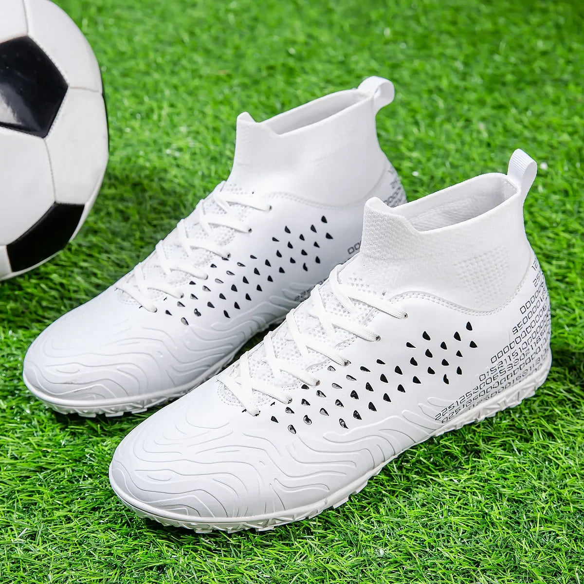 Men Football Field Boots Ultra Light Non Slip Turf Indoor Training Soccer Tennis Cleats Kids Boy Futsal Children Football Shoes