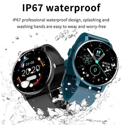 LIGE New Men Smart Watch Real-time Activity Tracker Heart Rate Monitor Sports Women Smart Watch Men Clock For Android IOS