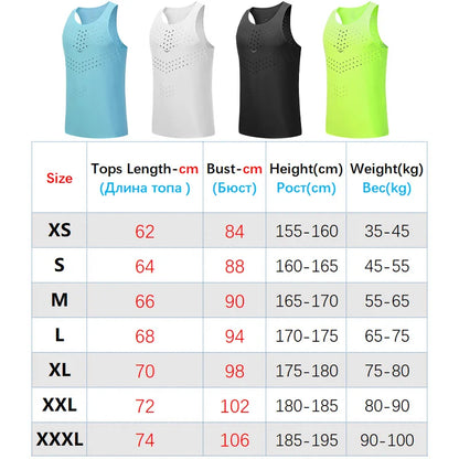 Men Gym Shirt Street High Quality Sleeveless T-shirts Quick Dry Tank Tops Workout Fitness Singlets Mesh Breathable Sport Vest