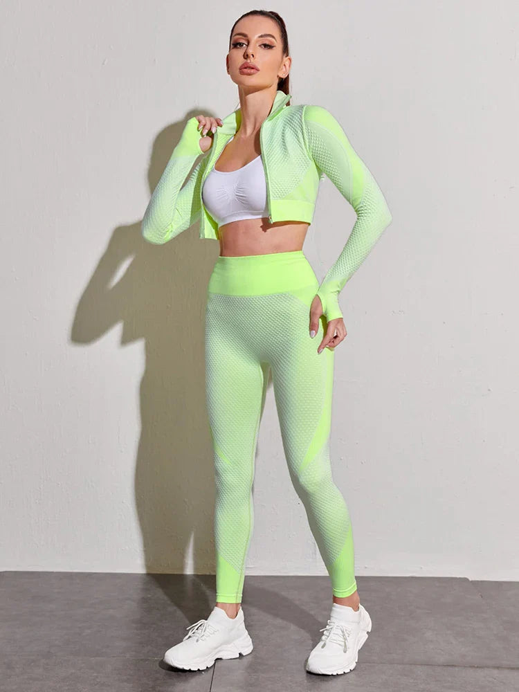 Women's Yoga Gym Sport Suit Leggings Sets