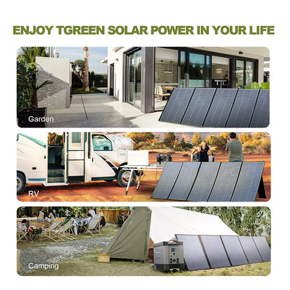 ALLPOWERS 400W / 200W / 140W / 100W / 60W Solar Charger，Portable Waterproof Foldable Solar Panel for Camping RV Garden Roof