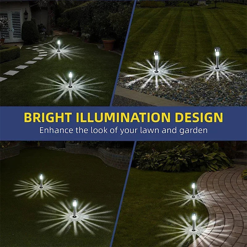 Outdoor Solar Lights Garden Lights Solar Powered Lamp Lantern Waterproof Landscape Lighting Pathway Yard Lawn Garden Decoration